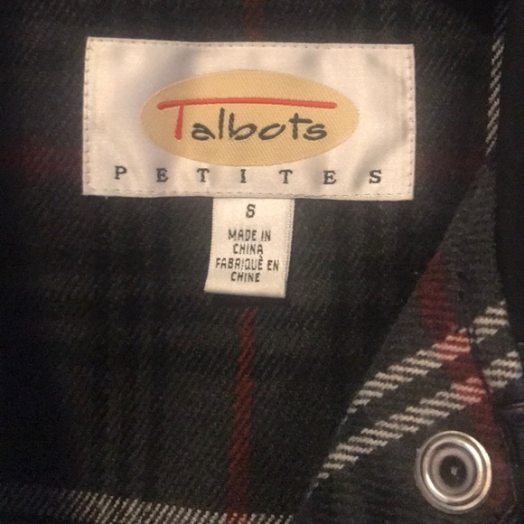 Talbots Petite Black Jacket - waterproof size S - Picture 6 of 7